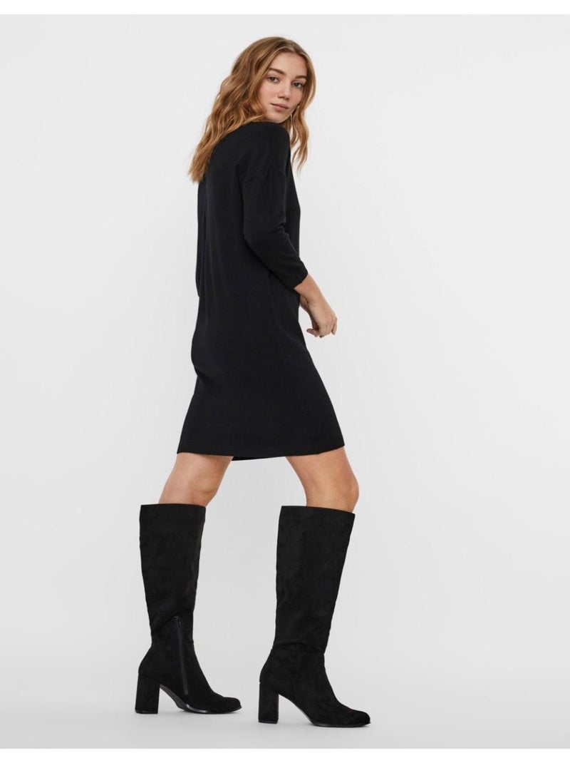Vero Moda Glory: Robe Preta Elegante para Mulher Preto Preto - Kiabi