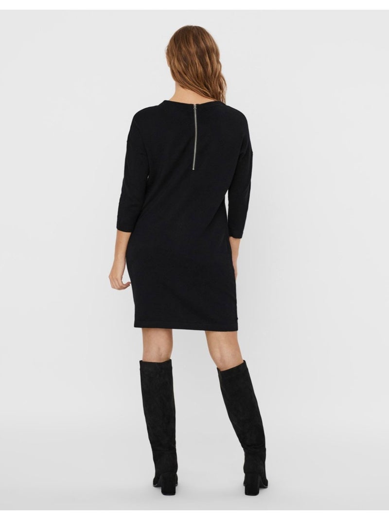 Vero Moda Glory: Robe Preta Elegante para Mulher Preto Preto - Kiabi