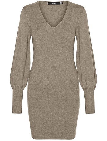 Vero Moda Holly - Camisola de Malha Bege Clara para Mulher