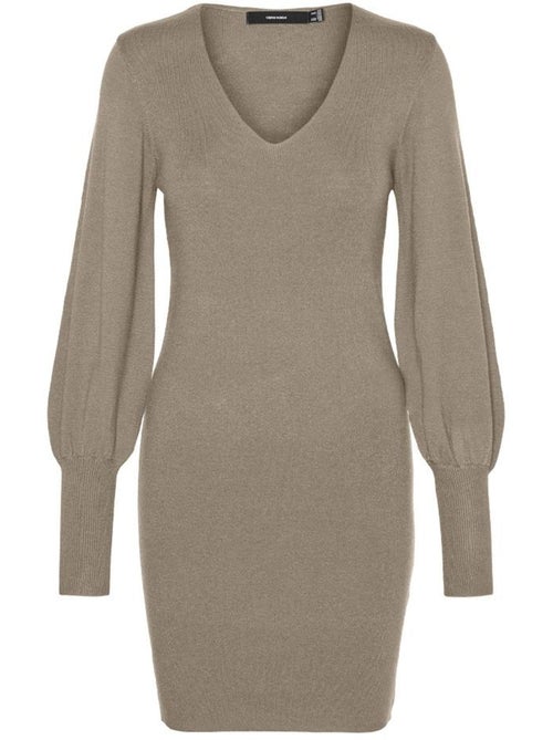 Vero Moda Holly - Camisola de Malha Bege para Mulher - Kiabi Vero Moda Holly - Camisola de Malha Bege para Mulher - Kiabi
