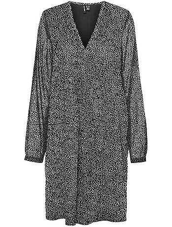 Vero Moda Holly - Robe Preta Estampada para Mulher