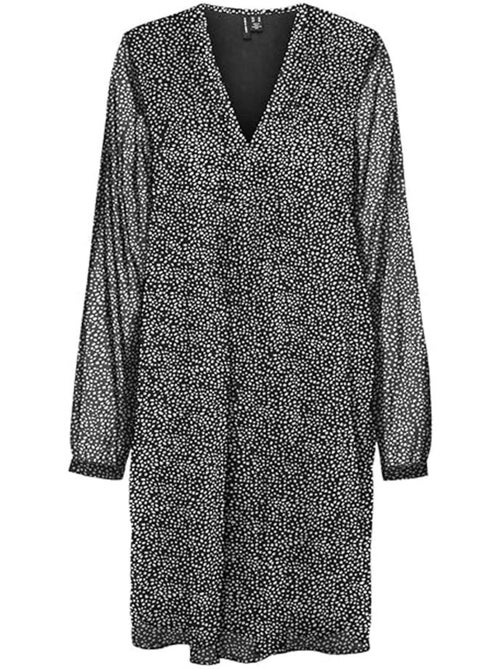 Vero Moda Holly - Robe Preta Estampada para Mulher - Kiabi Vero Moda Holly - Robe Preta Estampada para Mulher - Kiabi