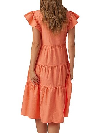Vero Moda Jarlotte - Robe de Gravidez Coral para Mulher