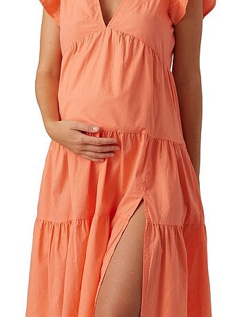 Vero Moda Jarlotte - Robe de Gravidez Coral para Mulher