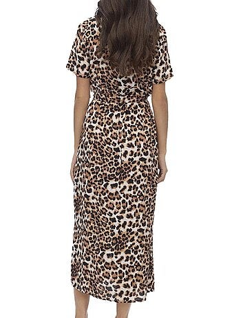 Vero Moda Joy - Robe de Mulher Padrão Preto e Branco