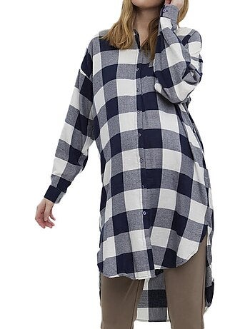 Vero Moda Kelly - Robe de Maternidade Azul-Marinho e Branca