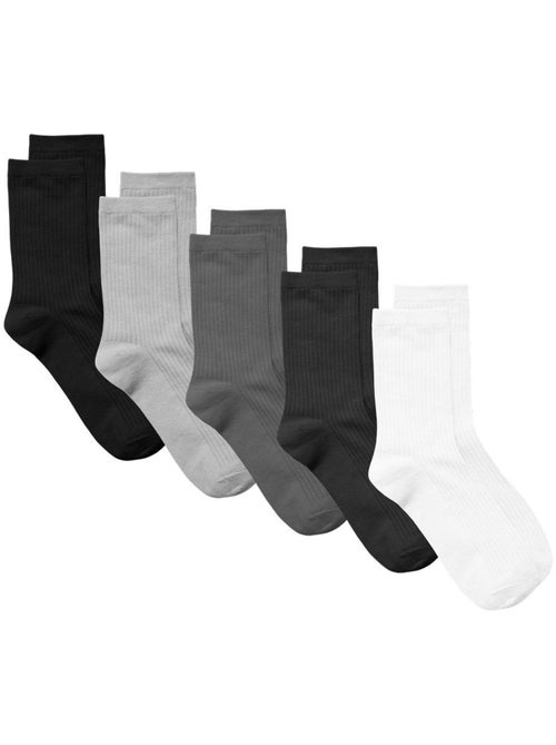 Vero Moda Klara - Pack 5 Pares de Meias para Mulher em Preto, Cinzento e Branco - Kiabi Vero Moda Klara - Pack 5 Pares de Meias para Mulher em Preto, Cinzento e Branco - Kiabi