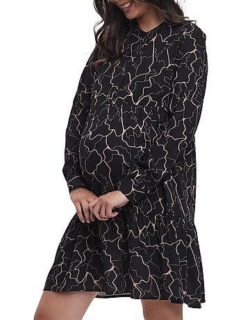 Vero Moda Manna - Robe de Gravidez Preta para Mulher
