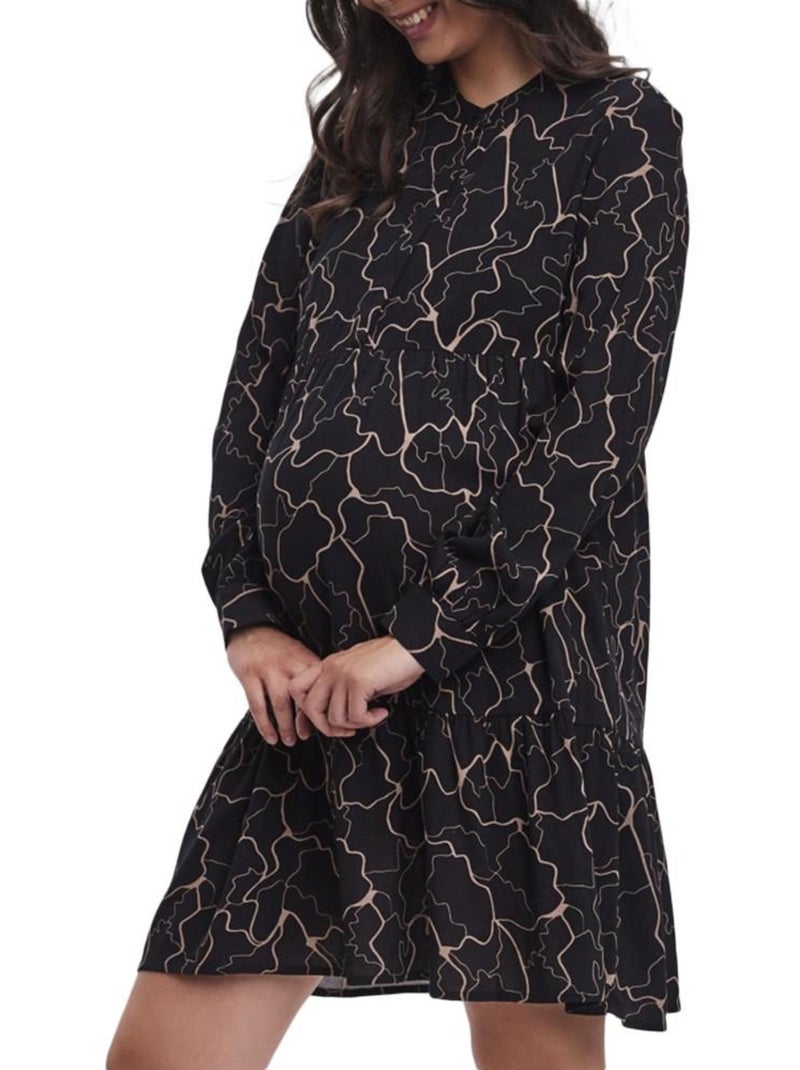 Vero Moda Manna - Robe de Gravidez Preta para Mulher Preto - Kiabi