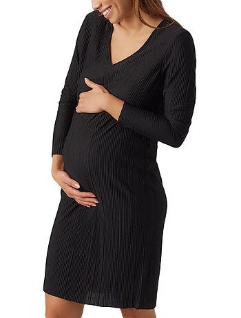 Vero Moda Maternity Cira: Robe Preta para Grávidas