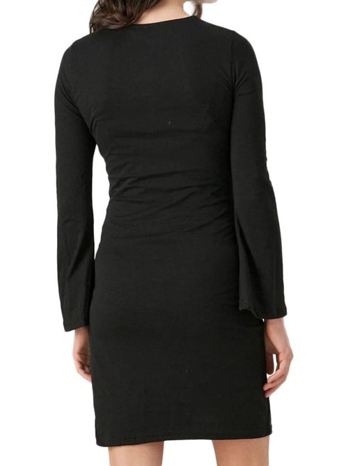 Vero moda maternity robe de gravidez preta com folhos para mulher - Kiabi Vero moda maternity robe de gravidez preta com folhos para mulher - Kiabi