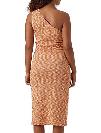 Vero Moda Maternity Zinnia Midi: Vestido Comprido Laranja para Grávida