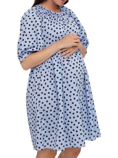 Vero Moda Meva Robe de Gravidez Azul para Mulher - Kiabi Vero Moda Meva Robe de Gravidez Azul para Mulher - Kiabi
