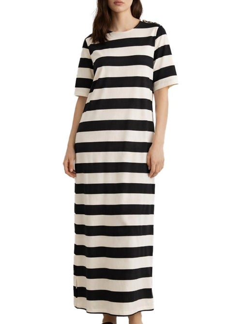 Vero Moda Milla - Robe Preta/Bege para Mulher - Kiabi Vero Moda Milla - Robe Preta/Bege para Mulher - Kiabi