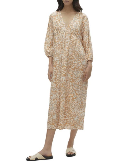 Vero Moda Nethe - Robe Laranja/Cru para Mulher - Kiabi Vero Moda Nethe - Robe Laranja/Cru para Mulher - Kiabi