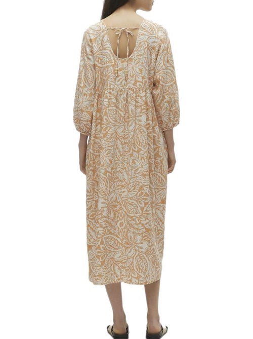 Vero Moda Nethe - Robe Laranja/Cru para Mulher - Kiabi Vero Moda Nethe - Robe Laranja/Cru para Mulher - Kiabi