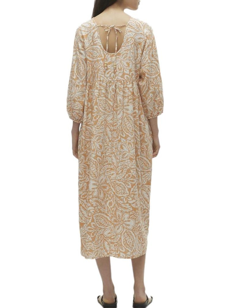 Vero Moda Nethe - Robe Laranja/Cru para Mulher Laranja - Kiabi