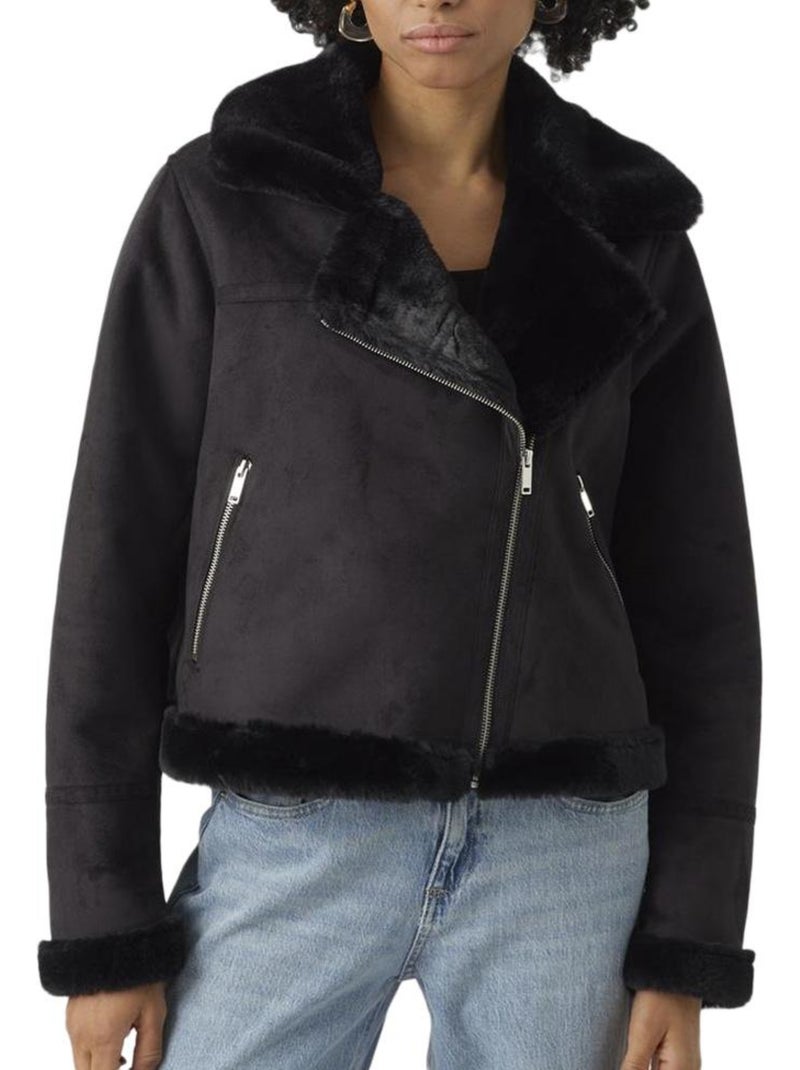 Vero Moda Peggy: Casaco Preto Feminino Preto - Kiabi