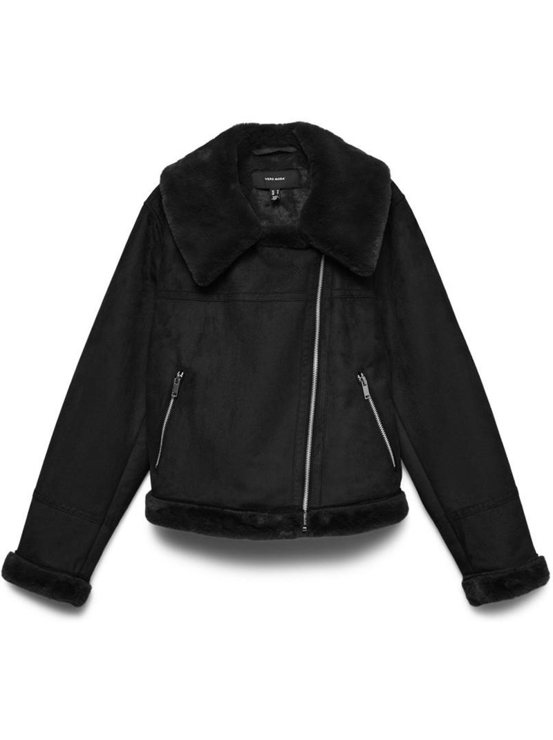 Vero Moda Peggy: Casaco Preto Feminino Preto - Kiabi