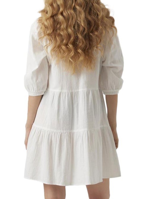 Vero Moda Pretty Robe Branca para Mulher - Kiabi Vero Moda Pretty Robe Branca para Mulher - Kiabi