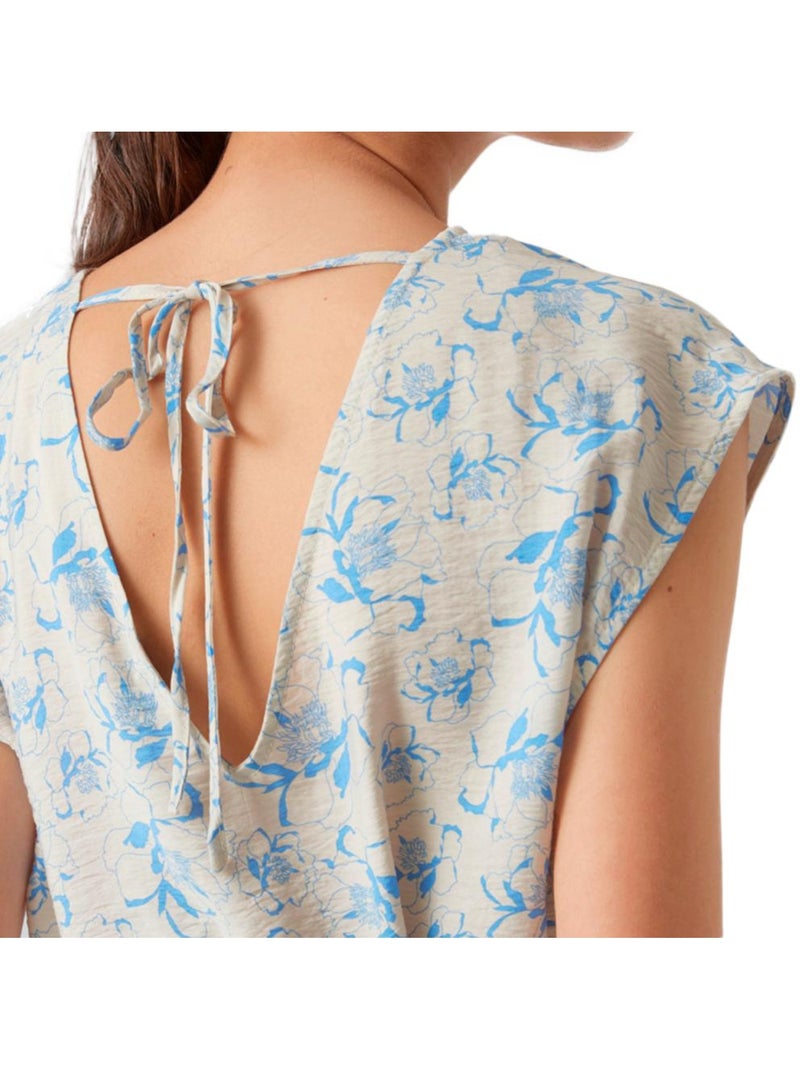 Vero Moda Robe Bege e Azul para Mulher 10296346 Bege - Kiabi