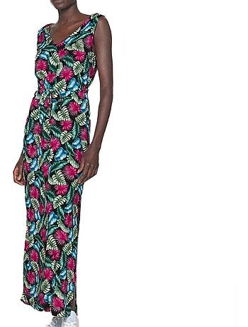 Vero Moda Robe Comprida Preta e Rosa para Mulher 10286770