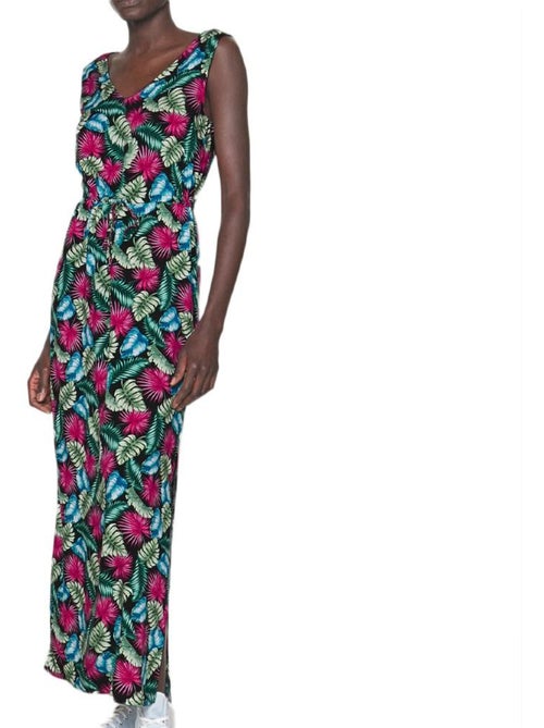 Vero Moda Robe Comprida Preta e Rosa para Mulher 10286770 - Kiabi Vero Moda Robe Comprida Preta e Rosa para Mulher 10286770 - Kiabi