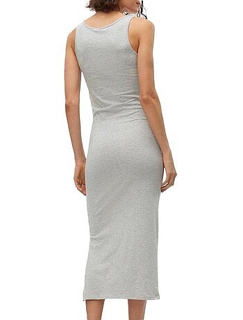 Vero moda robe maxi cinzenta suave para mulher