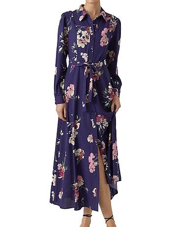 Vero moda shilah naja - robe preta com padrões para mulher