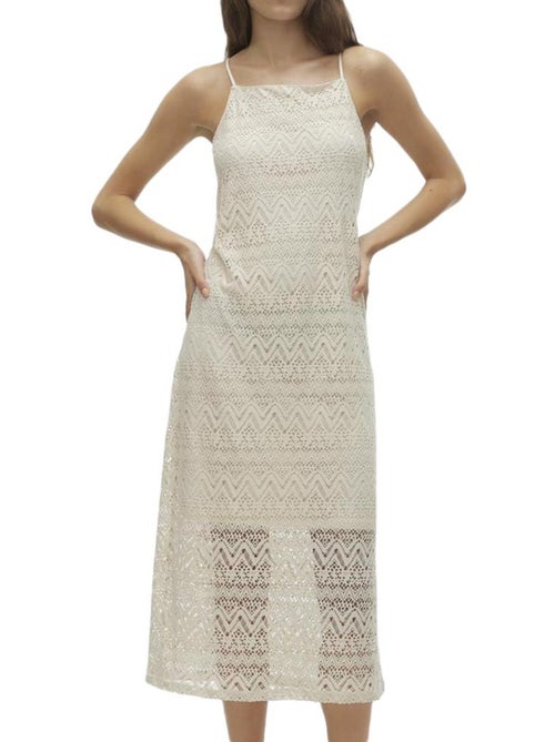 Vero Moda Singlet Calf Robe Bege para Mulher - Kiabi Vero Moda Singlet Calf Robe Bege para Mulher - Kiabi