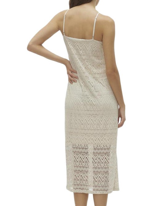 Vero Moda Singlet Calf Robe Bege para Mulher - Kiabi Vero Moda Singlet Calf Robe Bege para Mulher - Kiabi