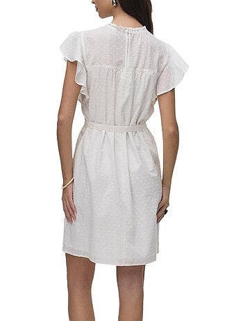 Vero Moda Trine - Robe Branca para Mulher