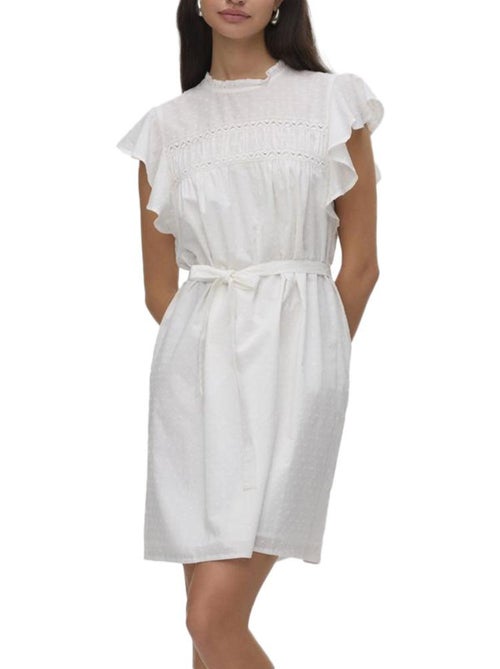 Vero Moda Trine - Robe Branca para Mulher - Kiabi Vero Moda Trine - Robe Branca para Mulher - Kiabi