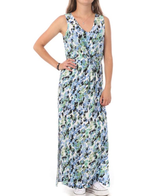 Vero Moda Vestido Comprido Branco/Azul para Mulher 10286770 - Kiabi Vero Moda Vestido Comprido Branco/Azul para Mulher 10286770 - Kiabi