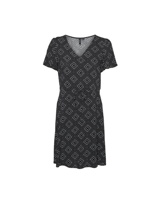 Vero Moda Vmeasy Joy - Robe Preta e Branca para Mulher - Kiabi