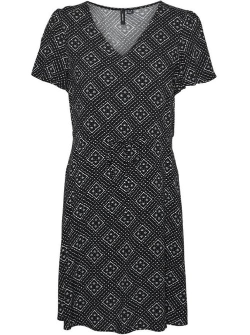 Vero Moda Vmeasy Joy - Robe Preta e Branca para Mulher - Kiabi