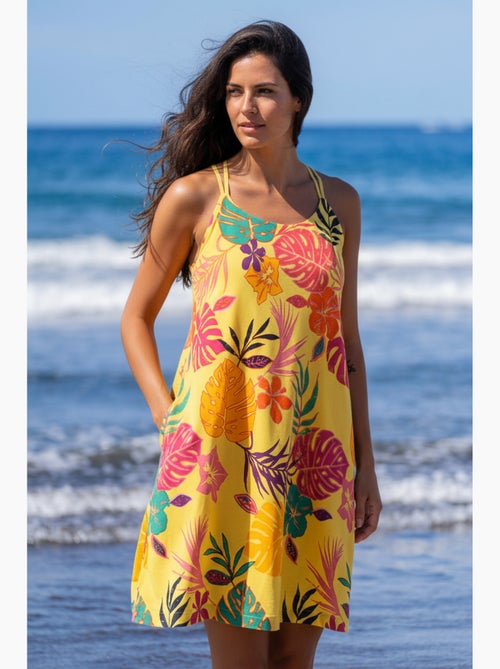 Vestido - amarelo - longboard - Kiabi Vestido - amarelo - longboard - Kiabi