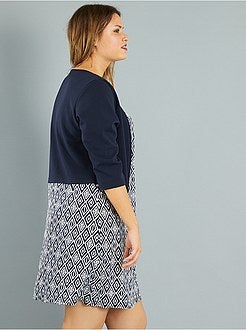 Vestido 2 em 1 com casaco - Kiabi