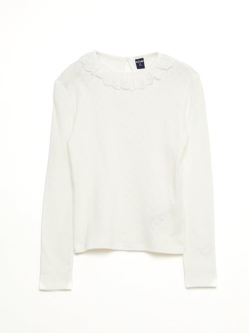 Vestido 2 em 1 em veludo com strass - Kiabi