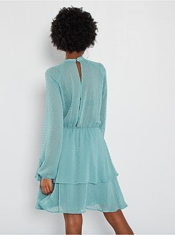 Vestido a ponto cheio - Kiabi