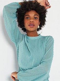 Vestido a ponto cheio - Kiabi