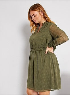 Vestido a ponto cheio - Kiabi