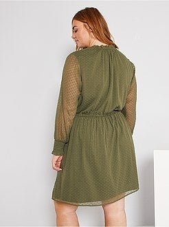 Vestido a ponto cheio - Kiabi