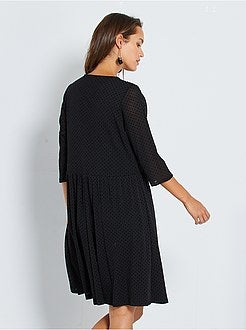 Vestido a ponto cheio - Kiabi