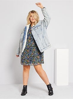 Vestido a ponto cheio - Kiabi