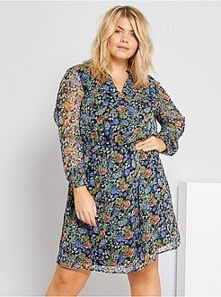 Vestido a ponto cheio - Kiabi