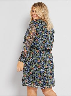 Vestido a ponto cheio - Kiabi