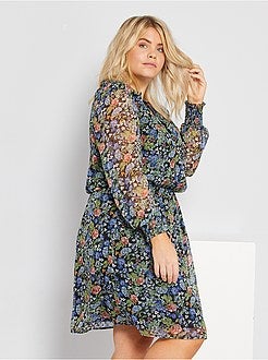 Vestido a ponto cheio - Kiabi