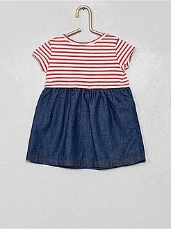 Vestido 'Absorba' marinheiro e ganga - Kiabi