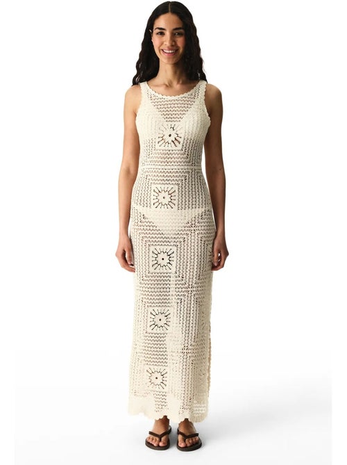 Vestido aegean com padrão ajurado penti - Kiabi Vestido aegean com padrão ajurado penti - Kiabi